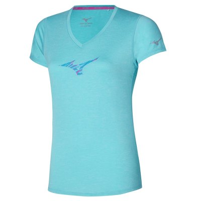 Camisa Mizuno Impulse Core RB Tee Mujer - Turquesa - Chile M048PCTHDB